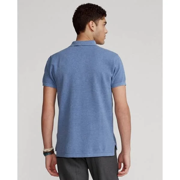 Ralph Lauren Men's The Luxe Knit Polo Shirt - Size XXL in Lattice Blue Heather