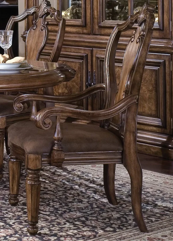 Pulaski San Mateo Carved Back Arm Chair