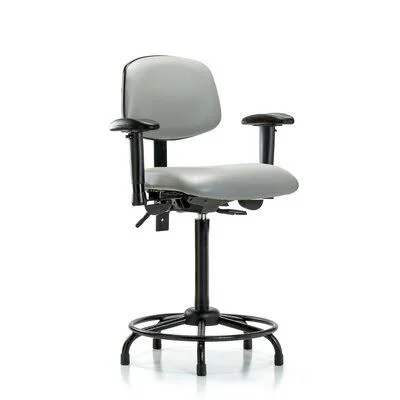 Symple Stuff Myra Ergonomic Drafting Chair - Beige