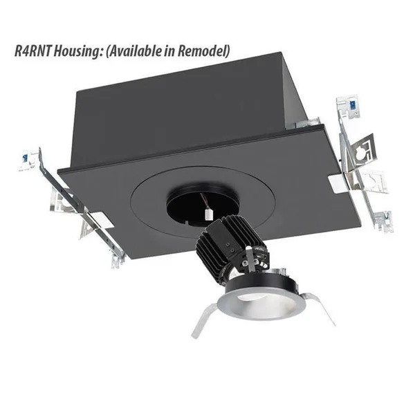 WAC Lighting R4RAT-N927-BKWT Volta LED Module Black White Adjustable Trim
