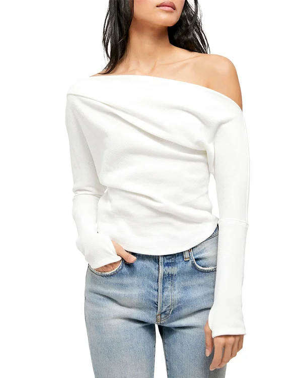 Free People Fuji Thermal Top - Ivory