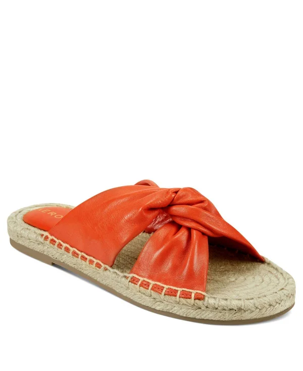 Aerosoles Paramus Women's Leather Slide Sandals, Size: 7.5, Orange