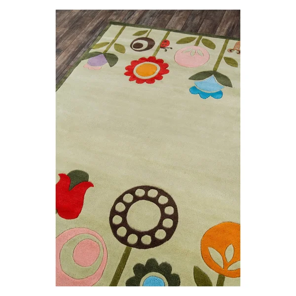 Momeni Lil Mo Whimsy Area Rug, Grass, 4& x 6&
