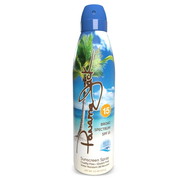 Panama Jack Continuous Spray Sunscreen - SPF 15 - Broad Spectrum UVA/UVB Protection, Reef-Friendly, PABA, Paraben, Gluten & C