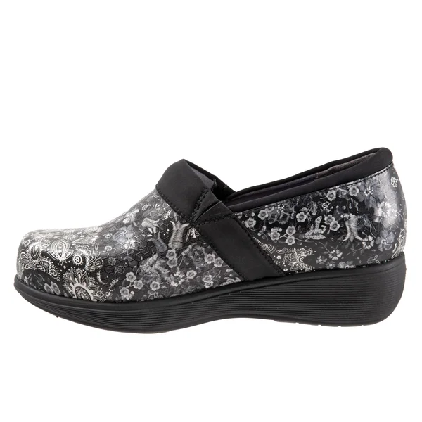 Softwalk Women's Meredith Sport Clog - Black Paisley