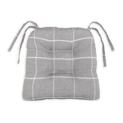 Fabric Dining Chair Cushion Rosecliff Heights Fabric: Charcoal Gray