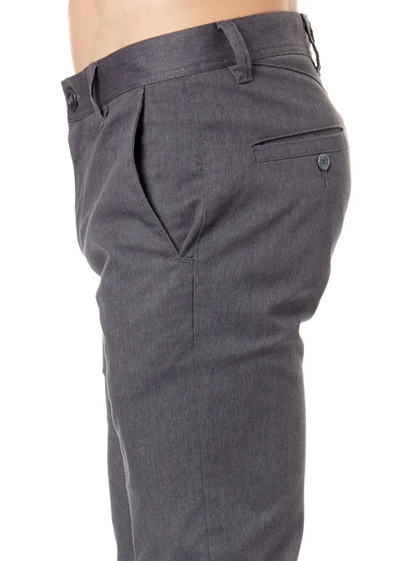 Volcom Frickin Modern Stretch (Charcoal Heather) Men's Casual Pants