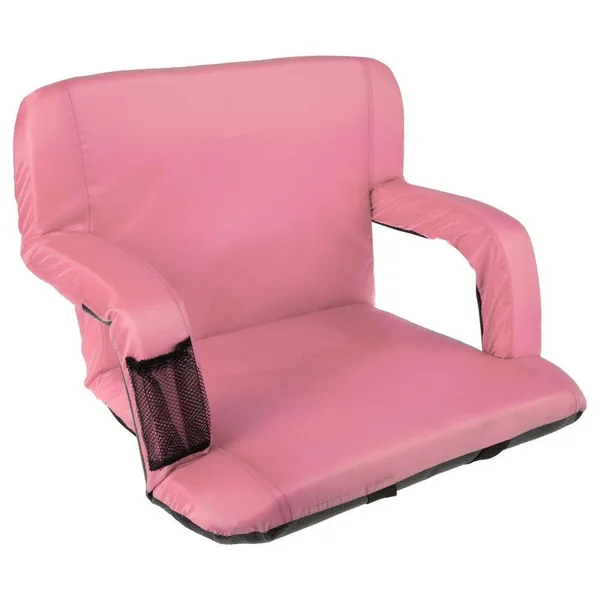 Wide Stadium Seat Chair Bleacher Cushion- Padded Back Support - A