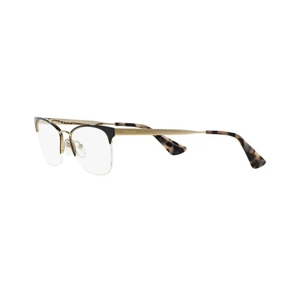 Prada PR 65QV Eyeglasses - Black/Pale Gold, Size: 51-17-140