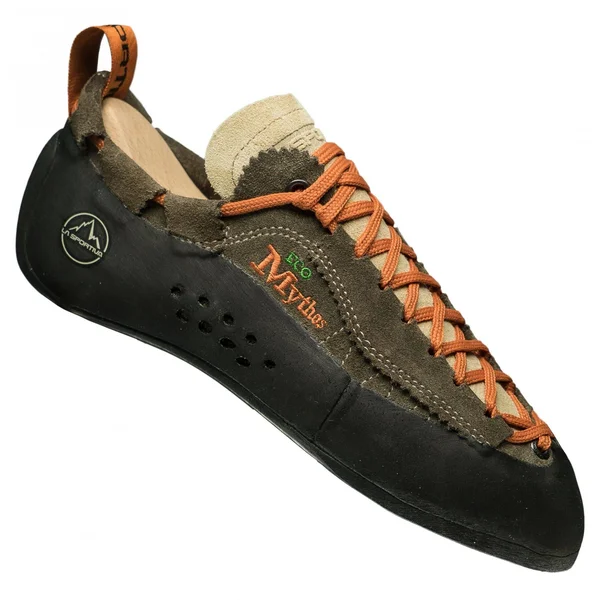 La Sportiva Mythos ECO Olive-orange - Men Climbing Shoes (Size EU 36 - Color Taupe)