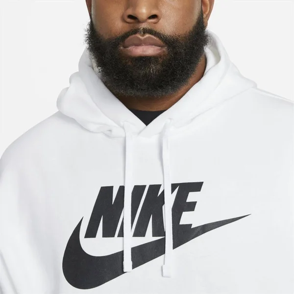 Nike Men's Sportswear Club Fleece Hoodie - White