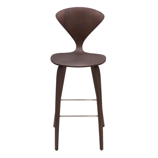 Nuevo Satine Bar Stool, Dark Walnut, 28.5x22