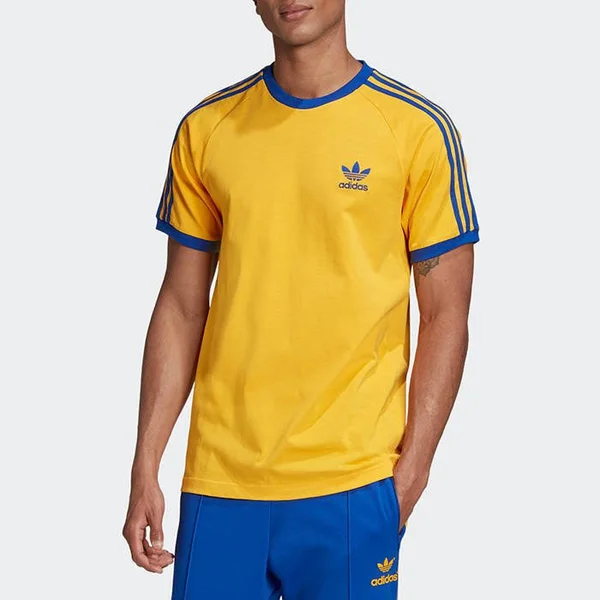 Adidas Originals 3 Stripes T-Shirt, Gold, GE6233-3 Color: Gold, Siz