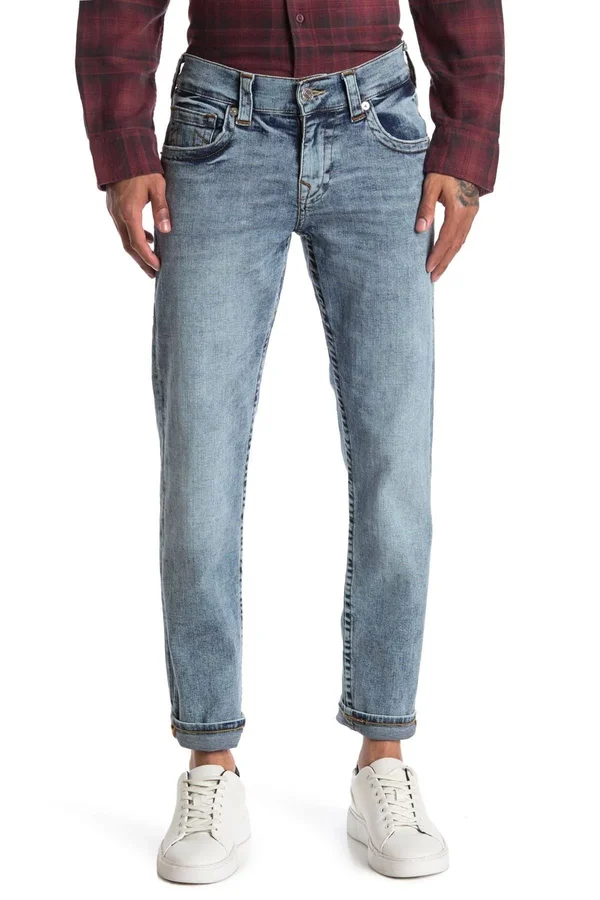 Men's Geno Slim Jean, Light, Size 44, True Religion