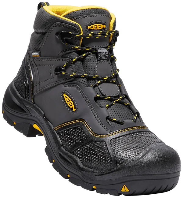 Keen Utility Men's Logandale Waterproof Boot - Steel Toe (9.5 Raven/Black)