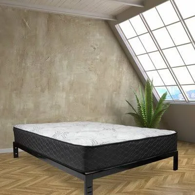 Aanya Two-Sided 12x22 Medium Innerspring Mattress White Noise Mattress Size: Twin