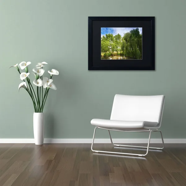 Trademark Fine Art &Waterhole& by Philippe Sainte-Laudy Framed Photographic Print - Size: 11x22 H x 14x22 W - Matte Color: Black