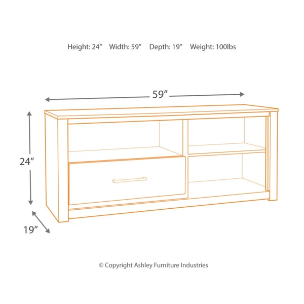 Ashley Derekson 59x22 TV Stand