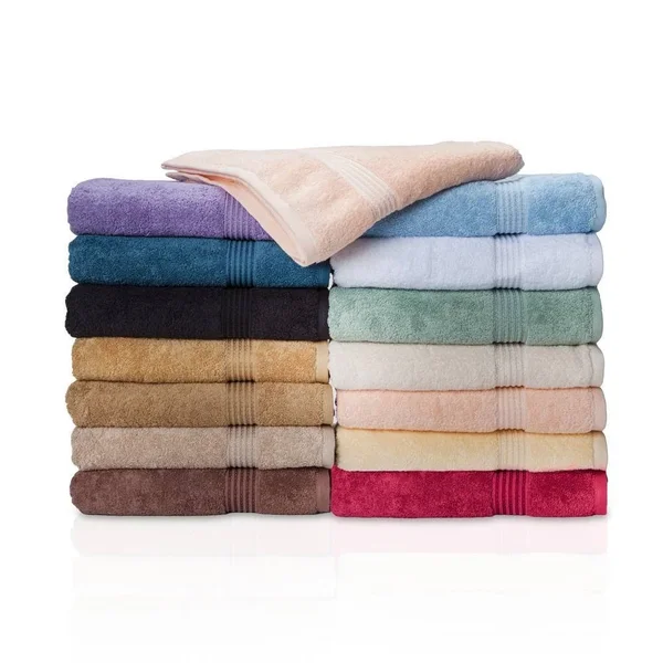 eLuxury 600 GSM 6 Piece Cotton Towel Set - Light Blue