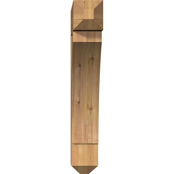 Ekena Millwork BKT06X26X34THR04SWR 5 1/2x22W x 26x22D x 34x22H Thorton Craftsman Smooth BRACKET - Western Red Cedar