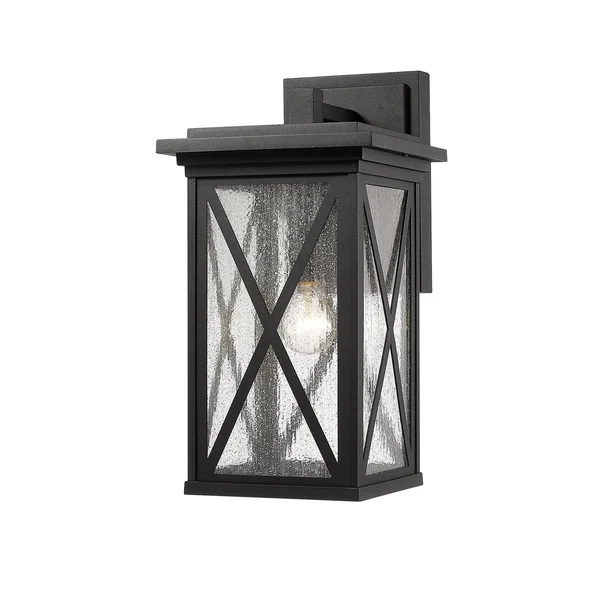 Z Lite 583B-BK 18 in. Brookside 1 Light Black Outdoor Wall Sconce