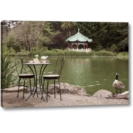 Winston Porter 'Dream Cafe Stow Lake - 47' by Alan Blaustein Giclee Art Print on Wrapped Canvas - Size: 21 inch H x 32 inch W x 1