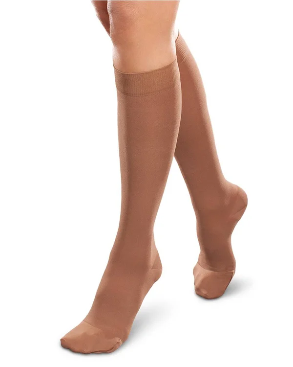 Therafirm Ease Opaque Women's 20-30mmHg Knee High - Medium Long, Cocoa