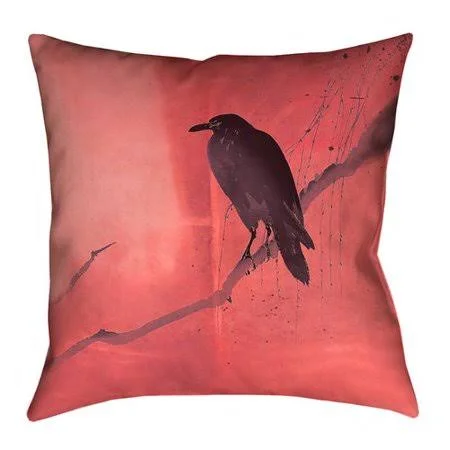 Latitude Run Hansard Crow and Willow 100pct Cotton Pillow COVER - Pink