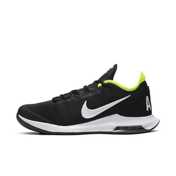 Nike Court Air Max Wildcard Men's Tennis Shoe - Black/White/Volt Size 9.5