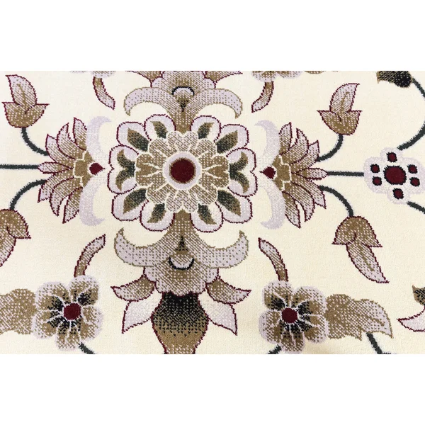 Linon Persian Treasures Isphahan Cream 9& x 12& Rug