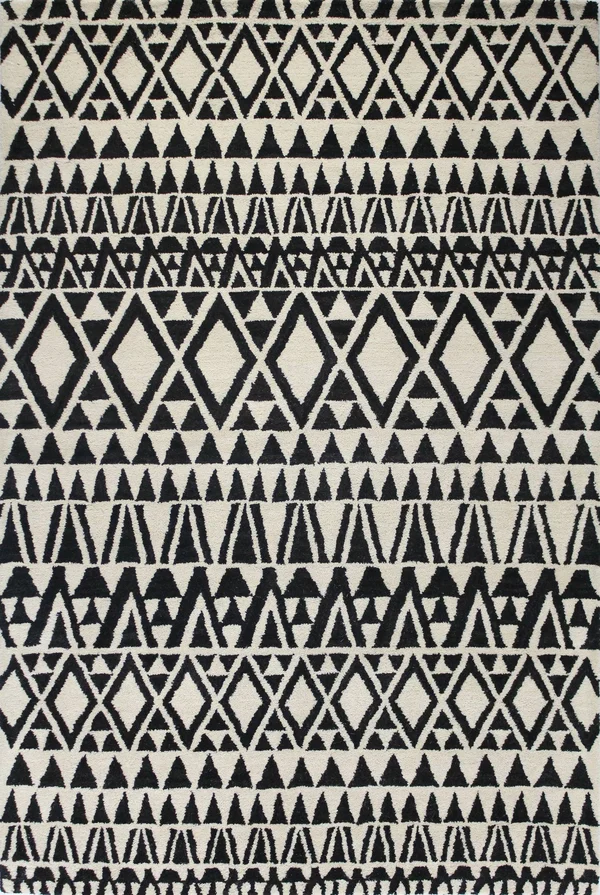 Bashian Chelsea ST247 Indoor Area Rug Ivory/Black