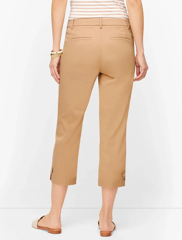 Perfect Skimmers Pants - Solid - White - 14 Talbots