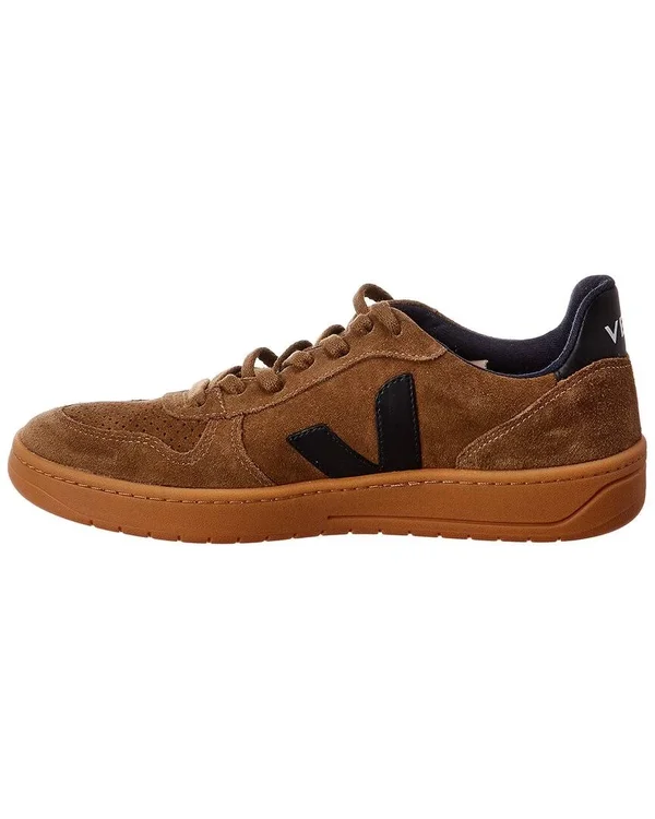 Veja V-10 Suede Sneaker, 40, Brown