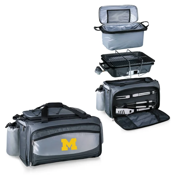 Michigan Wolverines Vulcan Cooler & Propane Grill, 16" x 8" x 7"