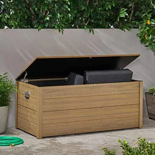 Christopher Knight Home 314565 Alberta Outdoor Deck Box - Brown
