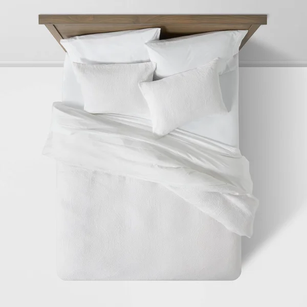 White Matelasse Duvet Cover Set (Full/Queen) - Threshold