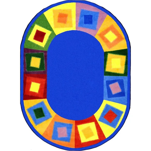 Joy Carpets 1530 Off Balance Rug - Brights, 3&10x22 x 5&4x22