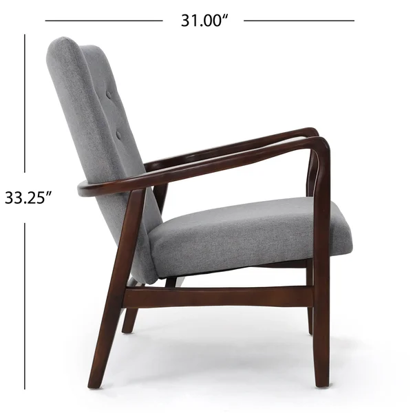 Suffolk Fabric Arm Chair, Set of 2, Deep Red
