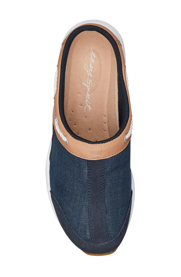 Women's Easy Spirit Travelport Clog - Size 9 WW - Blue