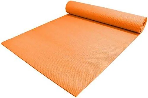 YogaAccessories 1/4& Thick High-Density Deluxe Non-Slip Exercise Pilates & Yoga Mat, Two Tone - Black/Purple, Womens