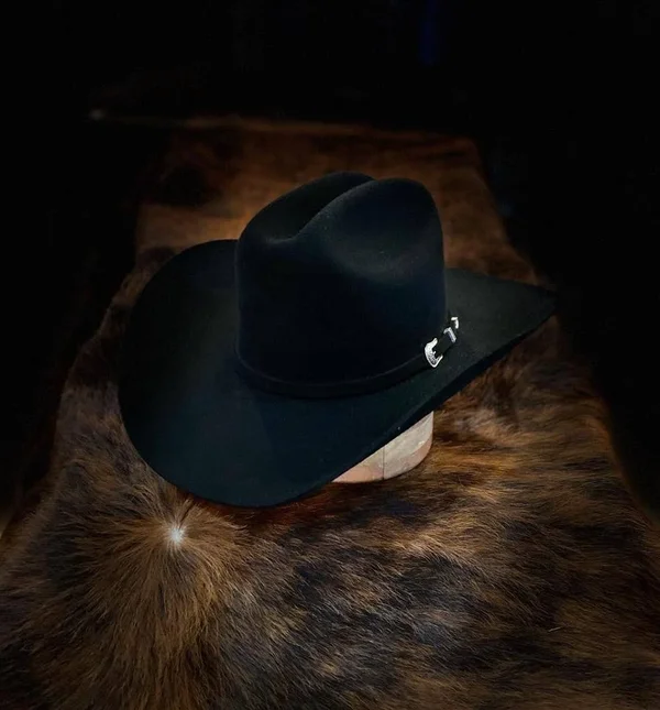 Stetson Oak Ridge 3X Wool Felt Cowboy Hat - Black - 6 3/4