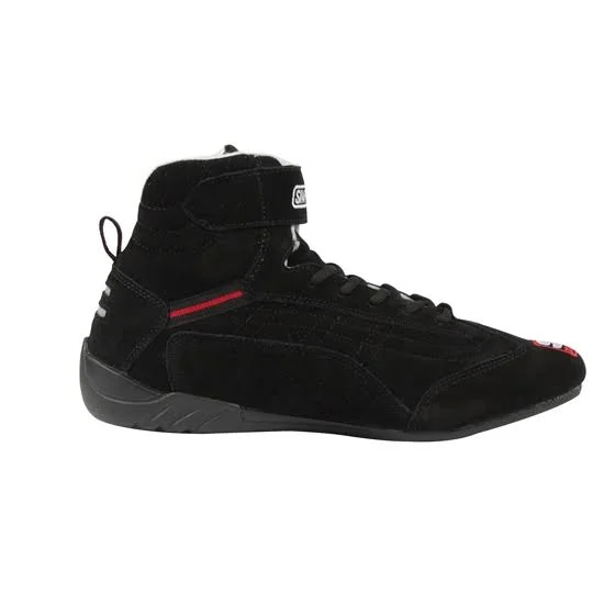 Simpson AD550BK SFI-5 Suede/Nomex Lined Racing Shoes, Black, 5.5
