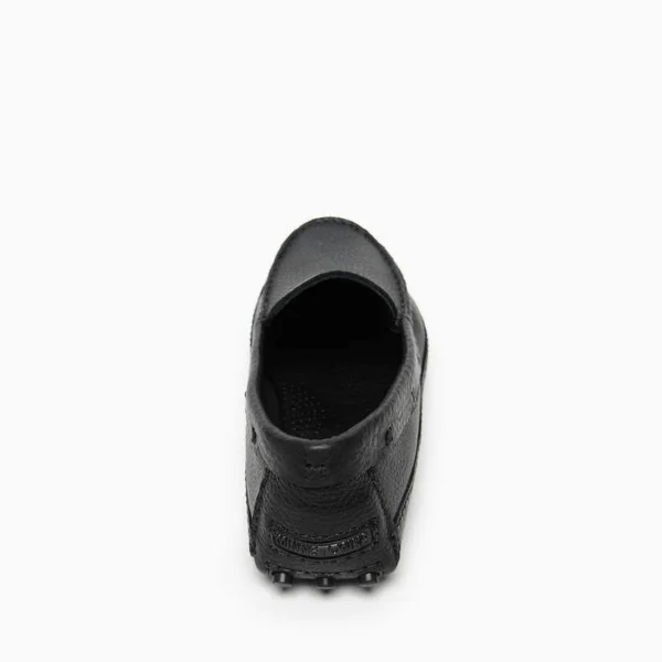 Minnetonka Moccasin - Men's P.W. Driving Loafer (The Original) in Black, Size 8.5, Handmade