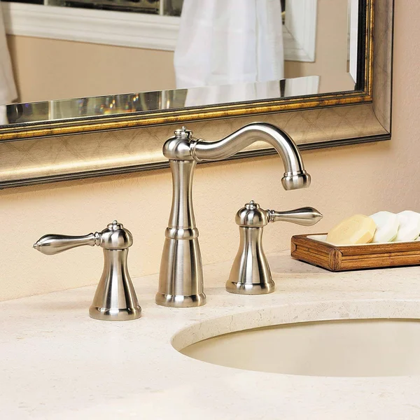 Pfister LF-049-M0BK Marielle 2-Handle 8x22 Widespread Bathroom Faucet, Brushed Nickel
