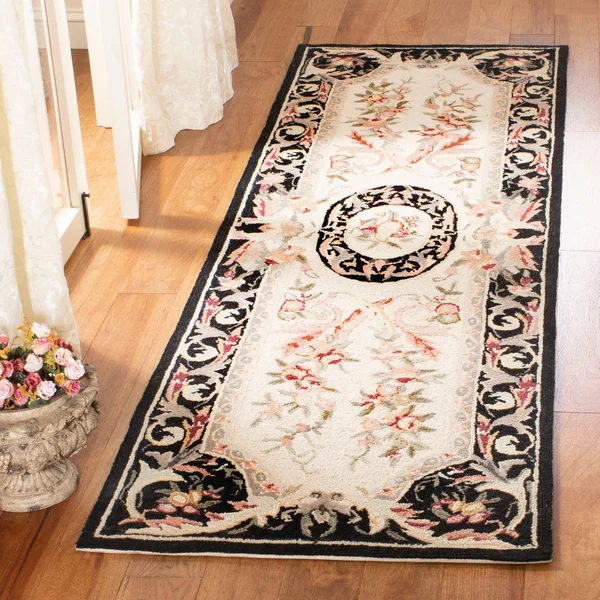Safavieh Chelsea Hk80A 4&0x22 x 4&0x22 Round Black Area Rug