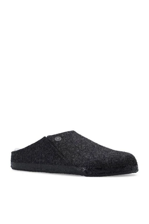 Birkenstock Zermatt Wool Felt Anthracite Shearling Clogs