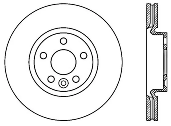 StopTech Slotted & Drilled Sport Brake Rotor - 127.37056L