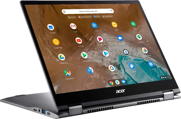 Acer - Chromebook Spin 713 2-in-1 13.5x22 2K VertiView 3:2 Touch - Intel i5-10210U - 8GB Memory - 128GB SSD – Steel Gray