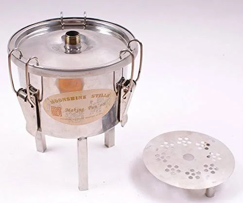 3 Pots DIY 8 Gal 30 litres Copper Alcohol Moonshine Ethanol Still Spirits Boiler Water Distiller