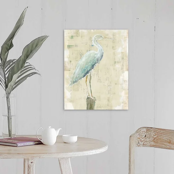 Coastal Egret I V2 No Aqua, Canvas Wall Art, 16x20, Great Big Canvas